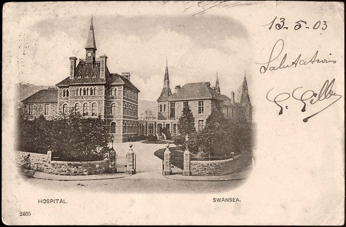 Swansea. Hospital, 1903