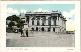 Swansea. Town Hall, between 1908 and 1912
