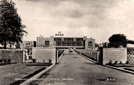 Swansea. University College, Entrance, 1967