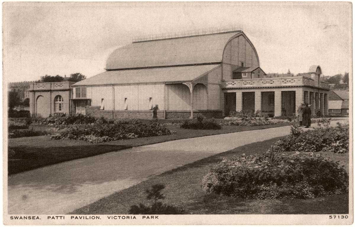 Swansea. Victoria Park, Patti Pavilion, 1926