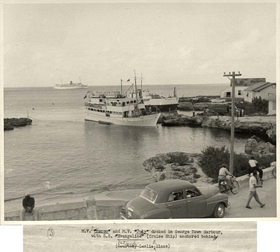 George Town. Cruise Ship 'Evangeline', circa 1960