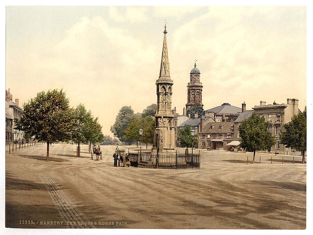 Banbury. The Cross and horse fair, 1890