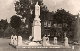 Bedford. Embankment Gardens, War Memorial - 1914-1919, In Memory of Bedfordians