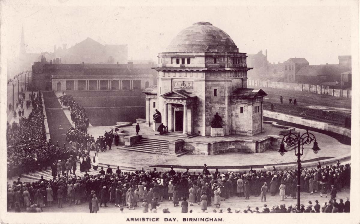 Birmingham. Hall of Memory, Armistice Day, 1925