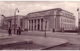 Birmingham. Municipal Bank and Masonic Hall, 1955