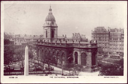Birmingham. St Philip's Church, 1920