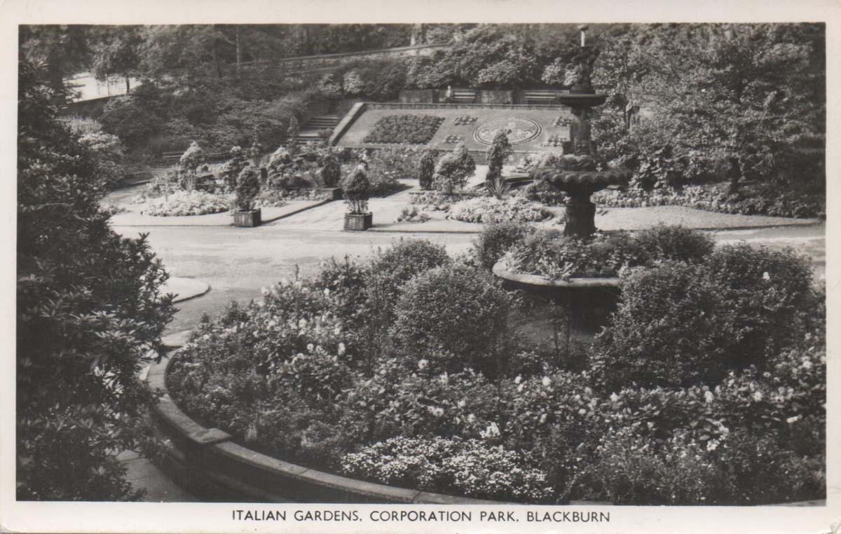 Blackburn. Corporation Park, Italian Gardens