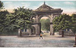 Blackburn. Entrance to Corporation Park
