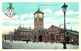 Blackburn. Market House and Town Hall