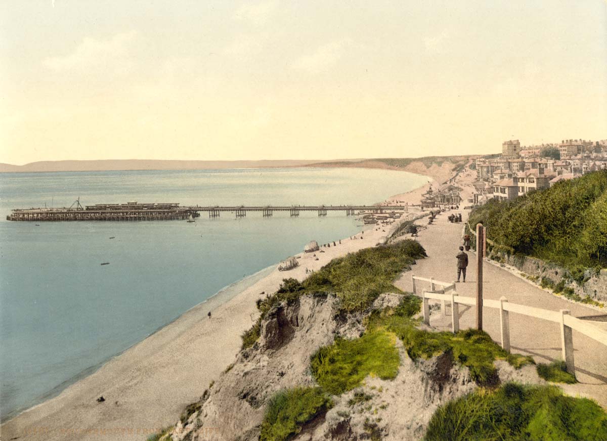 Bournemouth. From the East Cliff, circa 1890