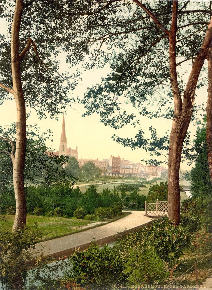 Bournemouth. Gardens, circa 1890