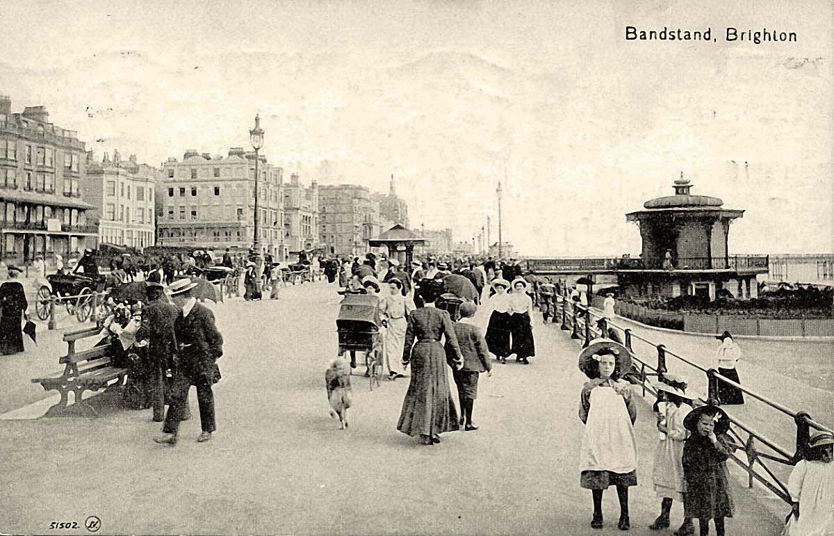 Brighton. Bandstand, 1918