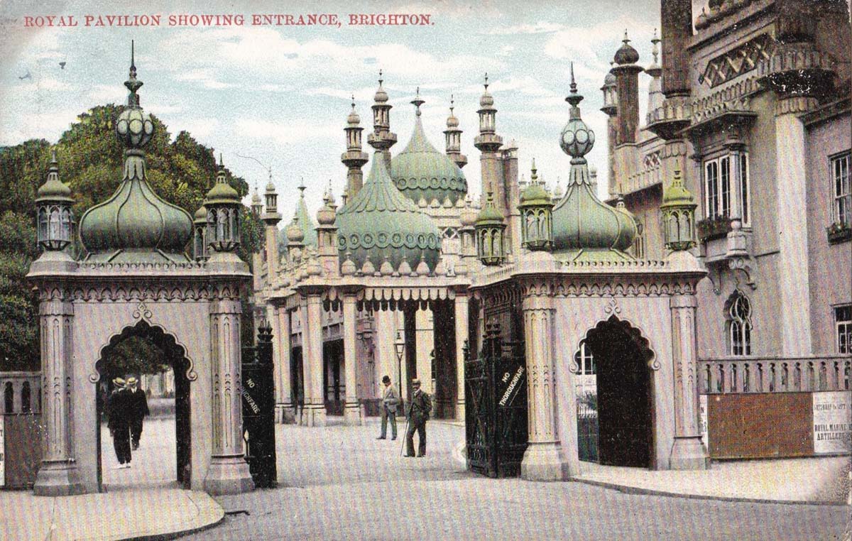 Brighton. Royal Pavilion showing entrance