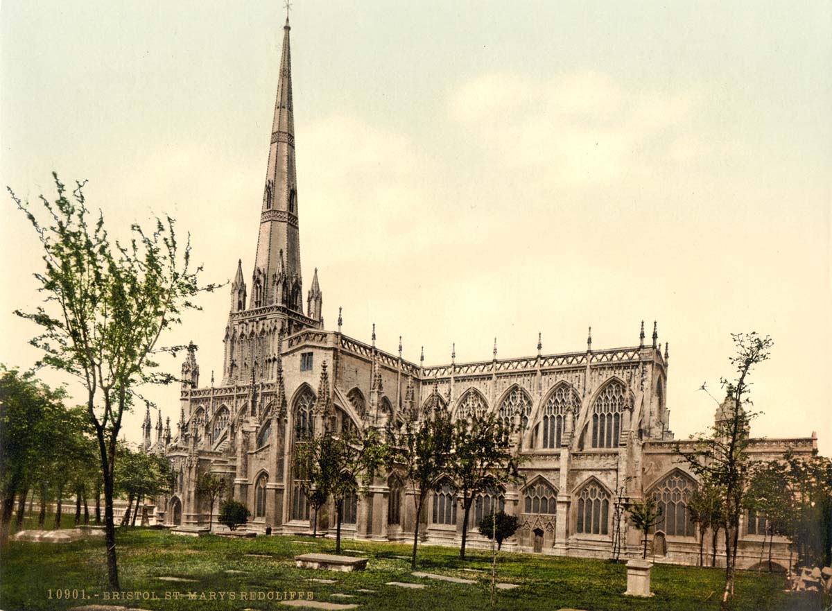Bristol. St Mary Redcliffe, circa 1890