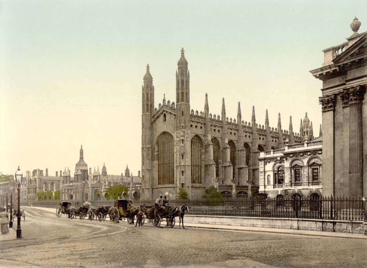 Cambridge Colleges - King's College, circa 1890
