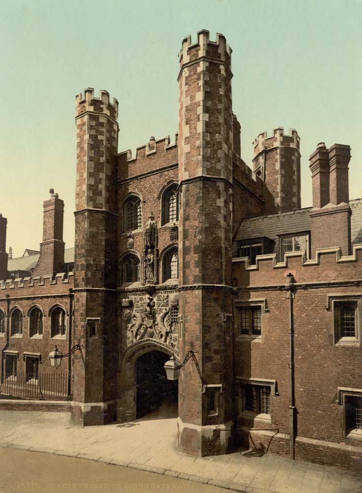 Cambridge. St John's Gateway, circa 1890