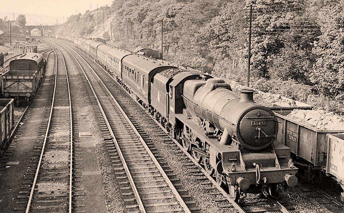 Chesterfield. Railway station, 1957