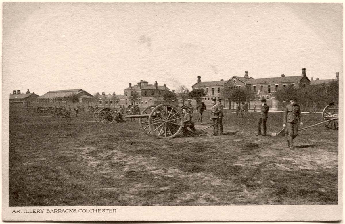 Colchester. Artillery Barracks, field guns