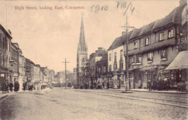 Colchester. High Street, looking East, 1910