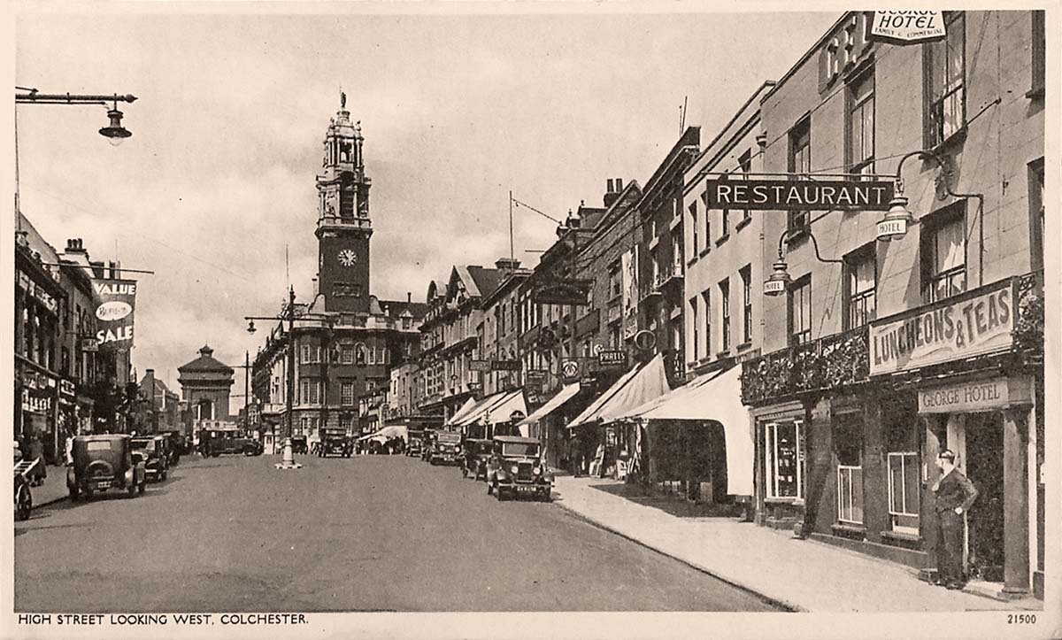 Colchester. High Street, looking West