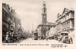 Old Colchester, High Street and Grand Theatre, 1921