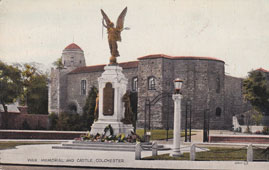 Colchester. War Memorial and Castle, 1929