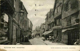 Coventry. Butcher Row