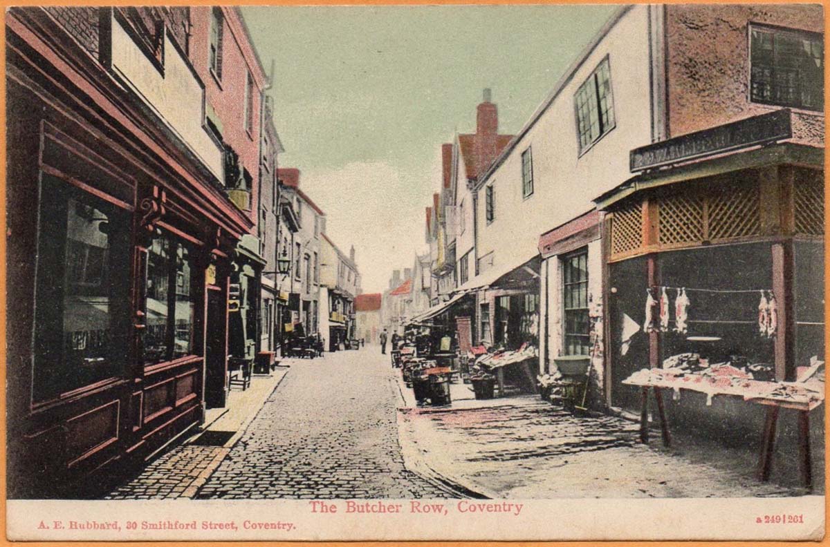Coventry. Butcher Row, 1905