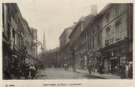 Coventry. Hertford Street, 1917