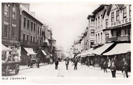 Coventry. Panorama of city street