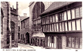 Coventry. St Mary's Hall and Cottage, 1953