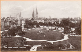 Coventry. Three Spires (Churches), 1910