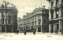 Derby. Victoria Street, Bank, 1904