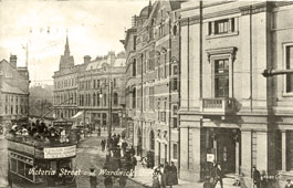 Derby. Victoria Street and Wardwick, 1915