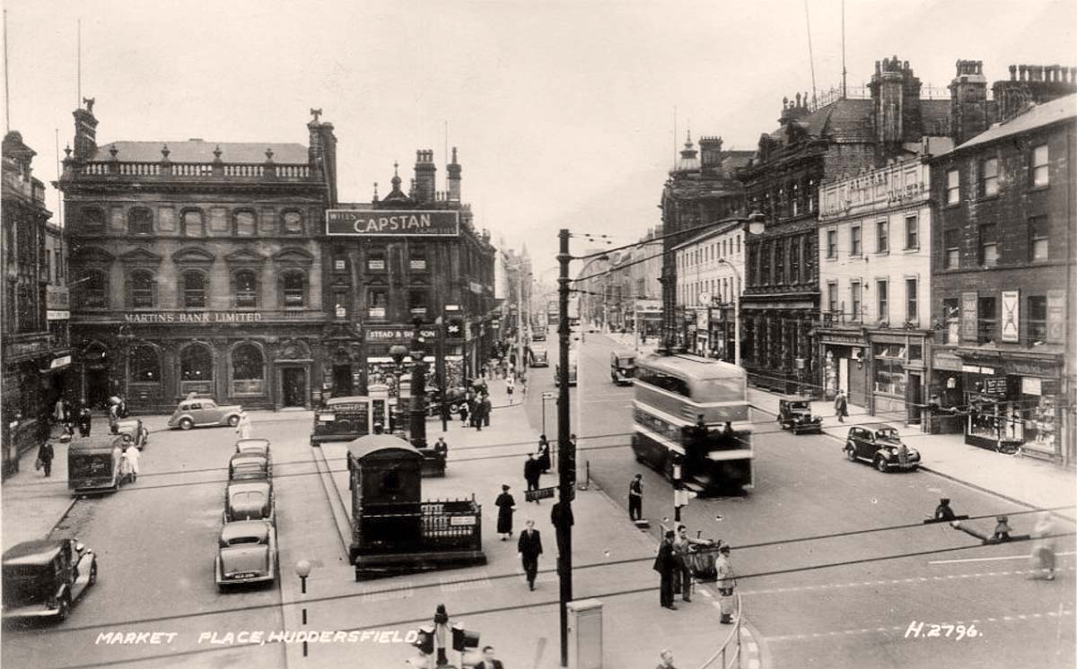 Huddersfield. Market Place, 1948