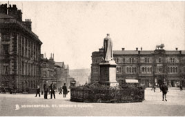 Huddersfield. Statue of Sir Robert Peel on St George's Square