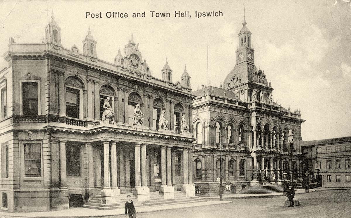 Ipswich. Post Office and Town Hall