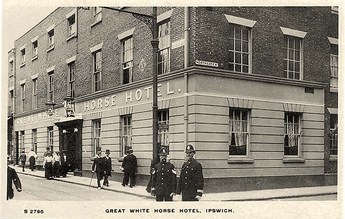 Ipswich. The Great white horse hotel, circa 1920