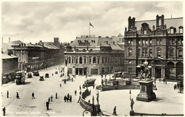 Leeds. City Square - Post Office and Majestic Cinema, circa 1920