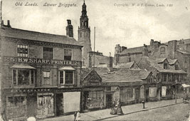 Leeds. Lower Briggate, circa 1900