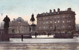 Leeds. Queens Hotel and City Square