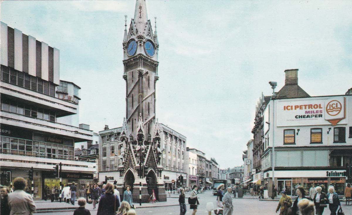 Leicester. Clock Tower and Gallow Tree Gate