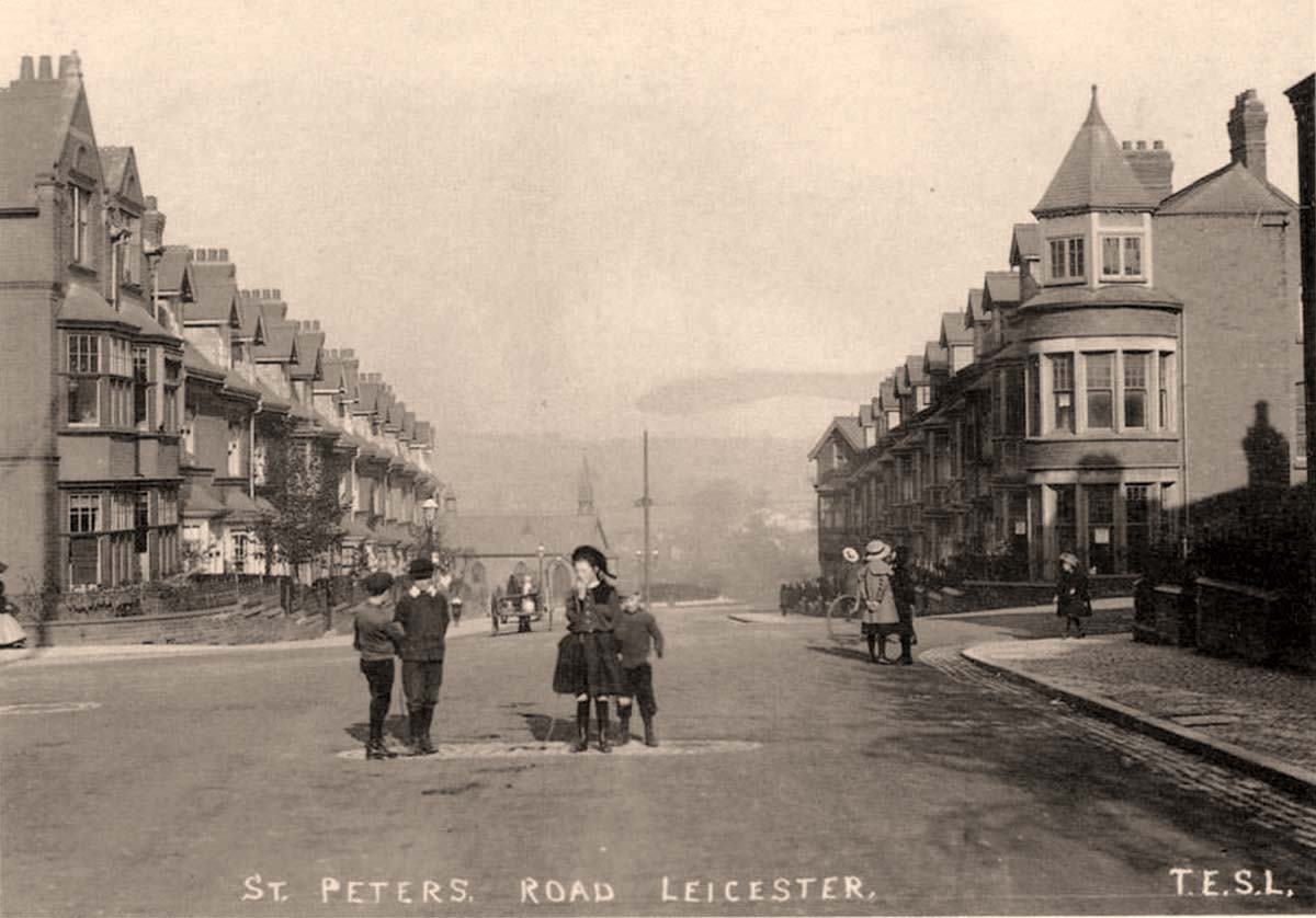 Leicester. St Peters Road, Kids