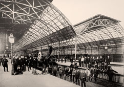 Leicester. The opening of Belgrave Station in May 1882