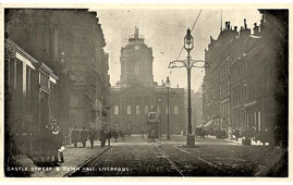 Liverpool. Castle Street and Town Hall, 1907