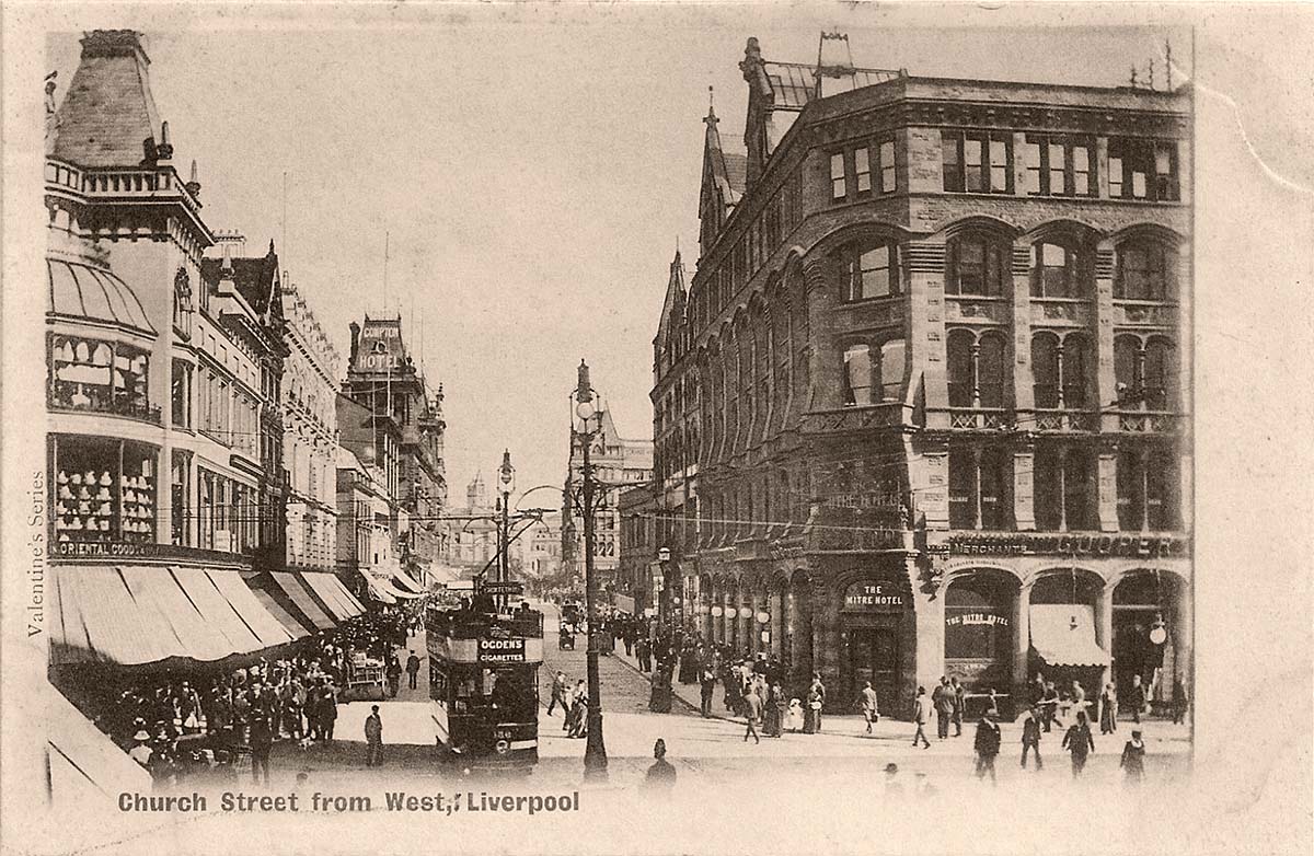 Liverpool. Church Street from West, 1900s