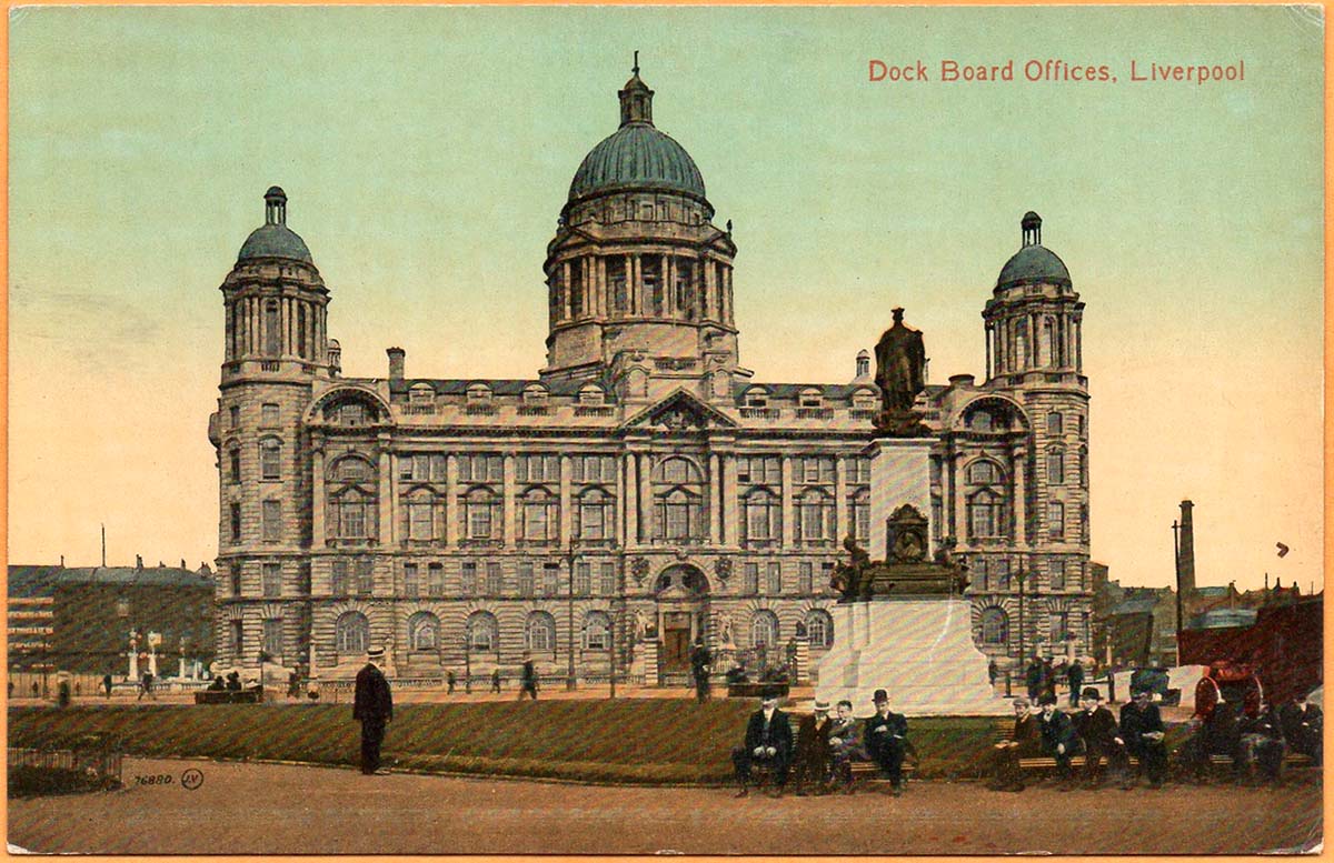 Liverpool. Dock Board Offices, 1908