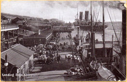 Liverpool. Landing stage, 1907