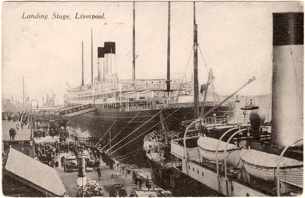 Liverpool. Landing stage, 1919