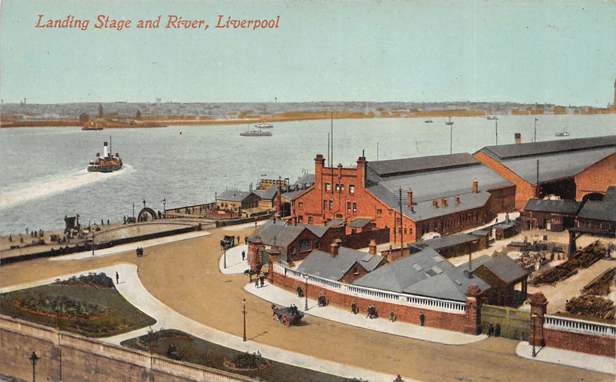 Liverpool. Landing stage, river Mersey